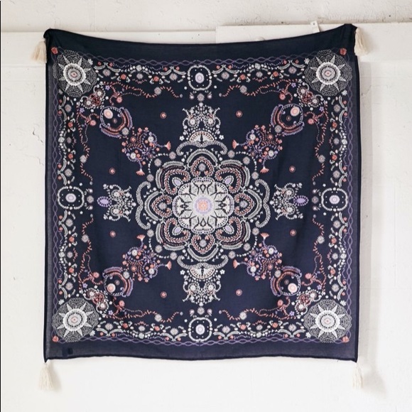 Urban Outfitters Wall Art Blue Tapestry Poshmark